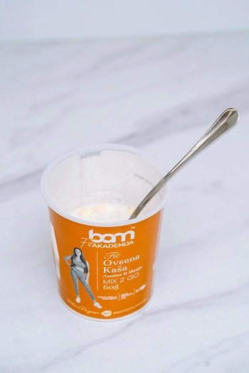 Porridge proteico 2 GO, ananas e mango, con dolcificante