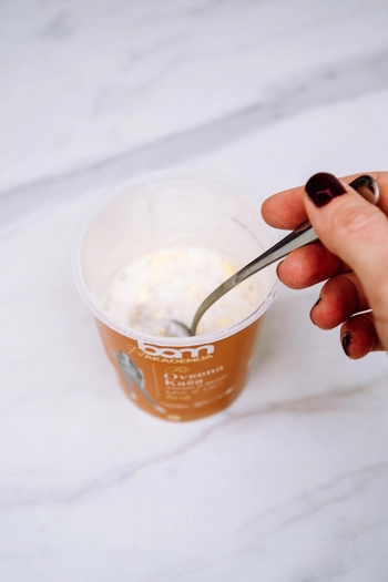 Porridge proteico 2 GO, ananas e mango, con dolcificante