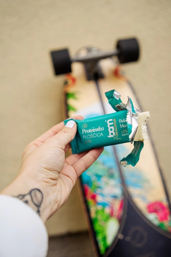 Barrette proteiche con edulcorante, Cioccolato bianco, mango e cocco