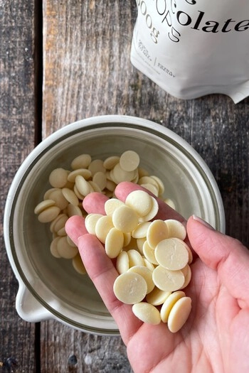 Gocce di cioccolato bianco, 250 g