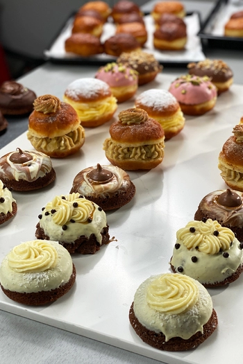 Set di farciture alla frutta per pasticceria