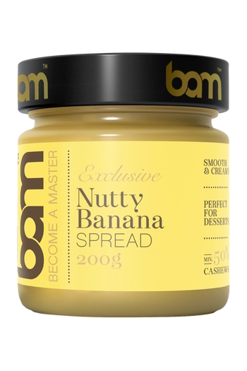 crema spalmabile nutty banana alla banana e anacardi 200g