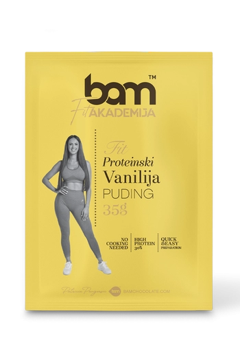 budino proteico alla vaniglia con dolcificante