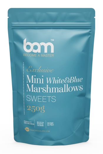 mini marshmallow bianco e blu 250 g
