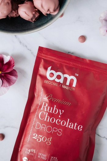 Gocce di cioccolato Ruby, 250 g