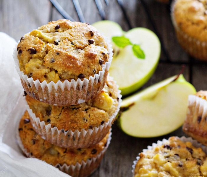 muffin sani alle fragole con semi di chia